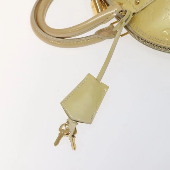 LOUIS VUITTON Monogram Vernis Alma PM Hand Bag Broncorail M91445 LV Auth bs25326 - Picture 9 of 16
